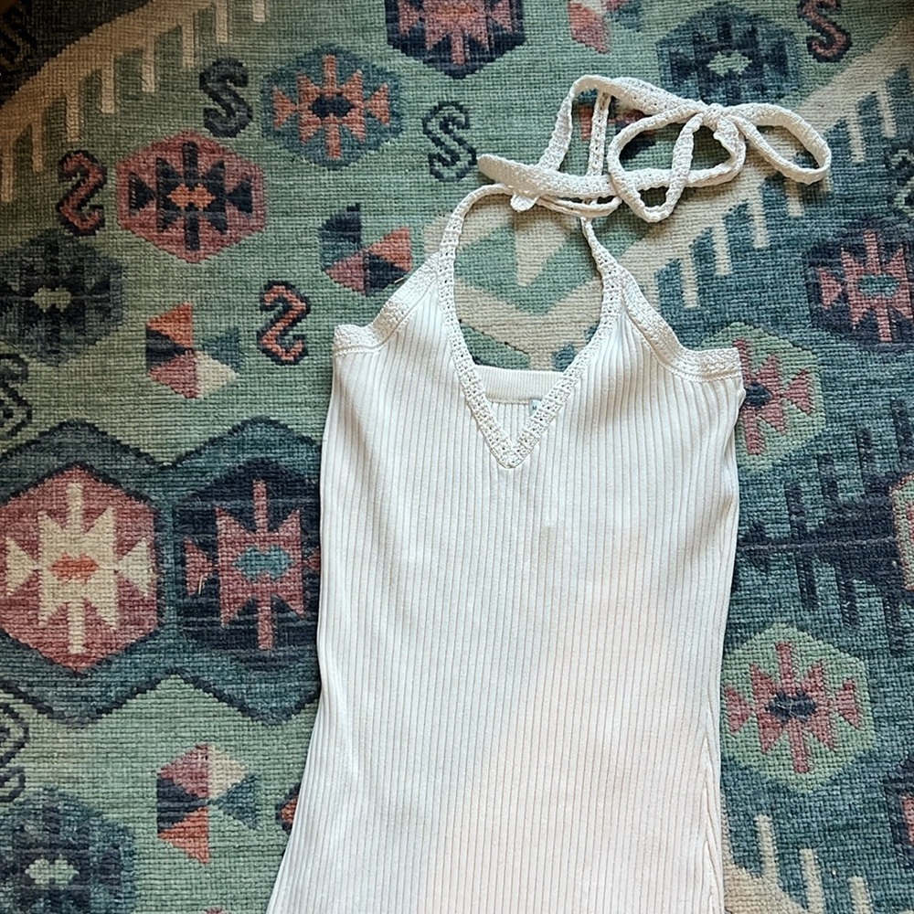 Moon River Ribbed Halter Dress - Picture 2 of 10